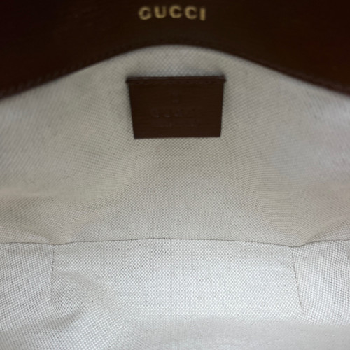 Gucci Mini Horsebit 1955 GG Supreme Monogram Beige Brown Gucci Mini Horsebit 1955 GG Supreme Monogram Beige Brown