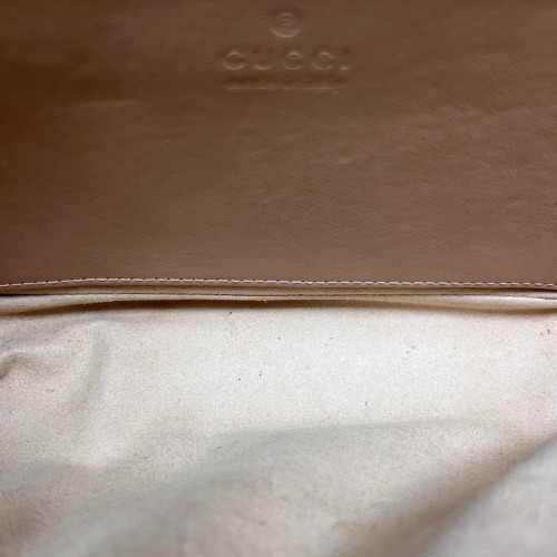 Gucci Diamante Mini GG Marmont Calfskin Light Brown