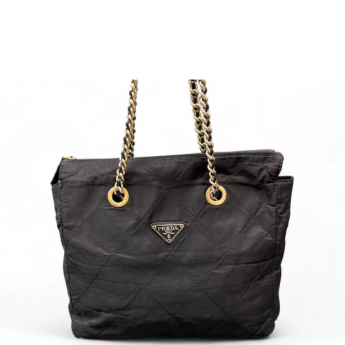 Prada Shoulder Bag Tessuto Nylon Black