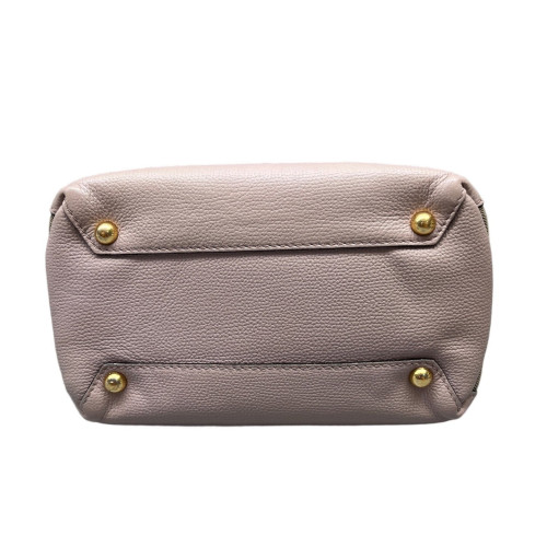 Burberry Baby Banner Tote Grained Calfskin House Check Pink