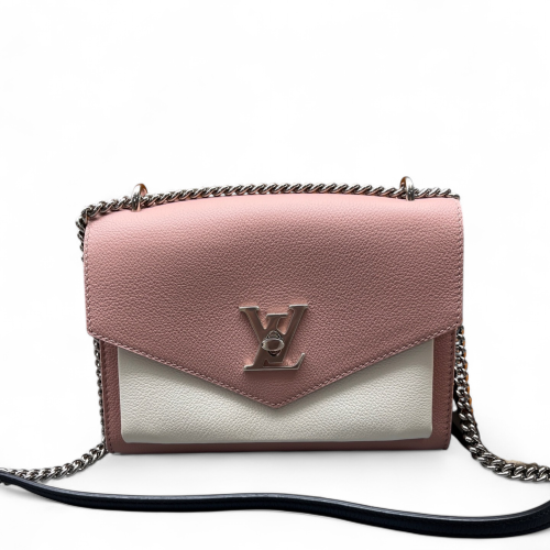 Louis Vuitton Mylockme Chain Bag BB Calfskin Pink White