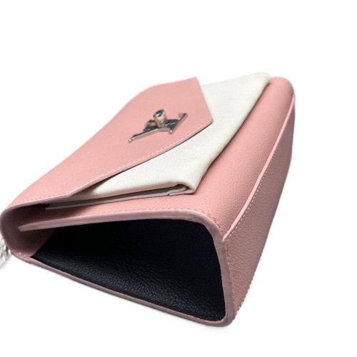 Louis Vuitton Mylockme Chain Bag BB Calfskin Pink White