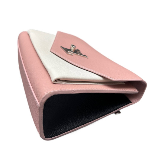 Louis Vuitton Mylockme Chain Bag BB Calfskin Pink White