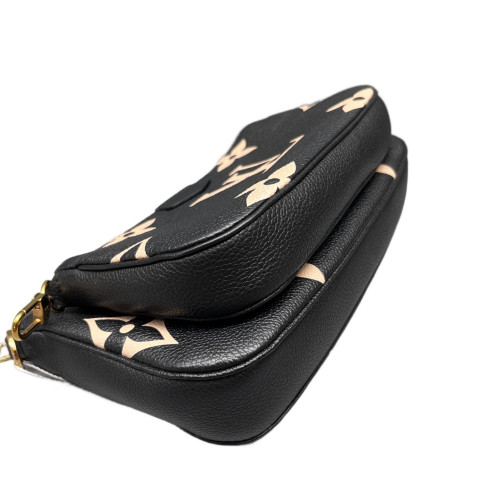 Louis Vuitton Multi Pochette Accessories Empreinte Monogram Giant Black White