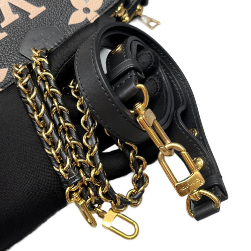 Louis Vuitton Multi Pochette Accessories Empreinte Monogram Giant Black White