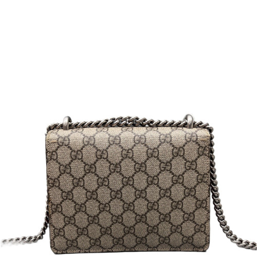 Gucci Mini Dionysus GG Supreme Monogram Brown Red Gucci Mini Dionysus GG Supreme Monogram Brown Red