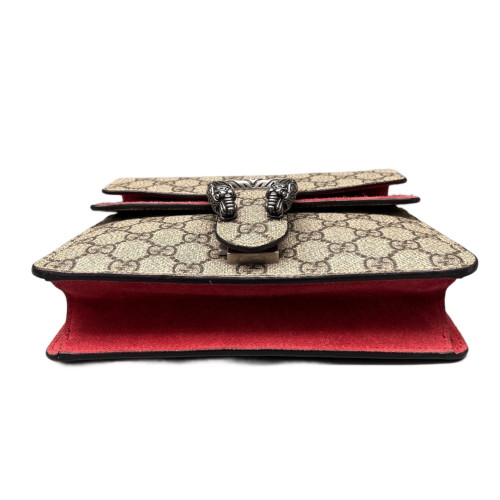 Gucci Mini Dionysus GG Supreme Monogram Brown Red Gucci Mini Dionysus GG Supreme Monogram Brown Red