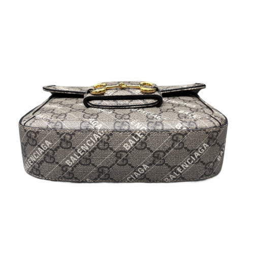 Gucci Mini Horsebit 1955 GG Supreme Monogram Brown