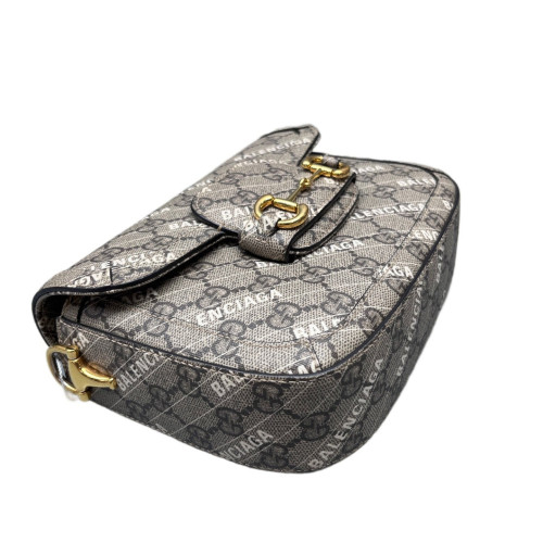 Gucci Mini Horsebit 1955 GG Supreme Monogram Brown