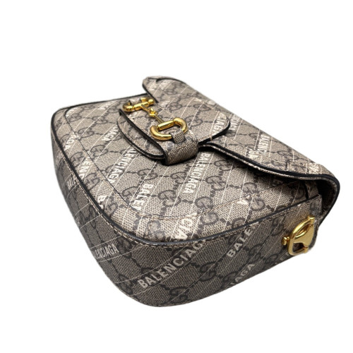 Gucci Mini Horsebit 1955 GG Supreme Monogram Brown