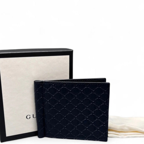 Gucci Compact Wallet Guccissima Dark Blue Gucci Compact Wallet Guccissima Dark Blue