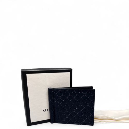 Gucci Compact Wallet Guccissima Dark Blue Gucci Compact Wallet Guccissima Dark Blue