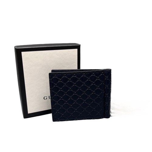 Gucci Compact Wallet Guccissima Dark Blue Gucci Compact Wallet Guccissima Dark Blue