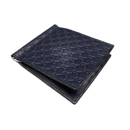 Gucci Compact Wallet Guccissima Dark Blue Gucci Compact Wallet Guccissima Dark Blue