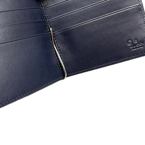 Gucci Compact Wallet Guccissima Dark Blue Gucci Compact Wallet Guccissima Dark Blue