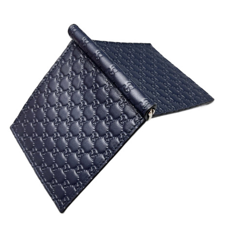 Gucci Compact Wallet Guccissima Dark Blue Gucci Compact Wallet Guccissima Dark Blue