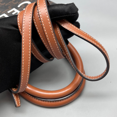 Celine Nano Vertical Cabas Triomphe Brown Black