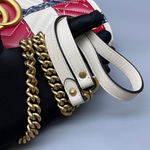 Gucci Small GG Marmont Calfskin Red Blue Yellow Gucci Small GG Marmont Calfskin Red Blue Yellow