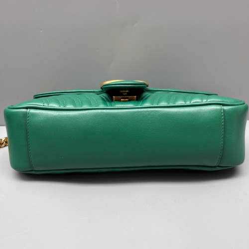 Gucci Small GG Marmont Calfskin Green Gucci Small GG Marmont Calfskin Green