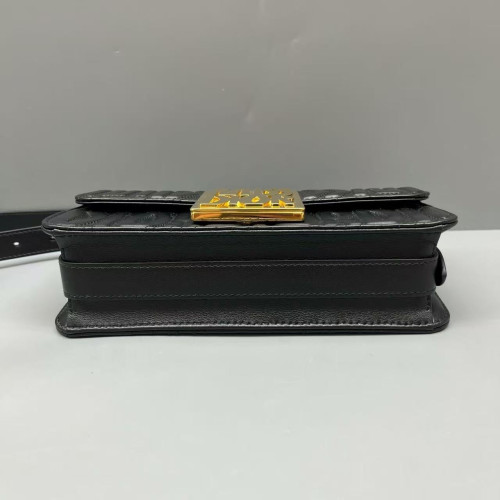 Dior Shoulder Bag Calfskin Black