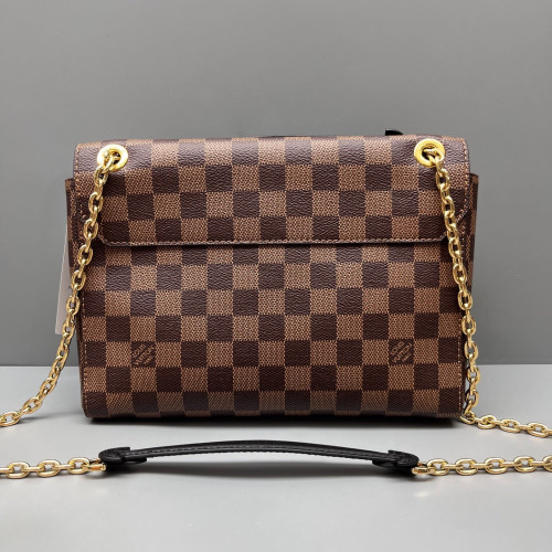Louis Vuitton Vavin PM Damier Ebene Brown Burgundy