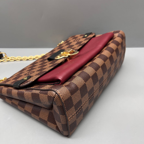 Louis Vuitton Vavin PM Damier Ebene Brown Burgundy