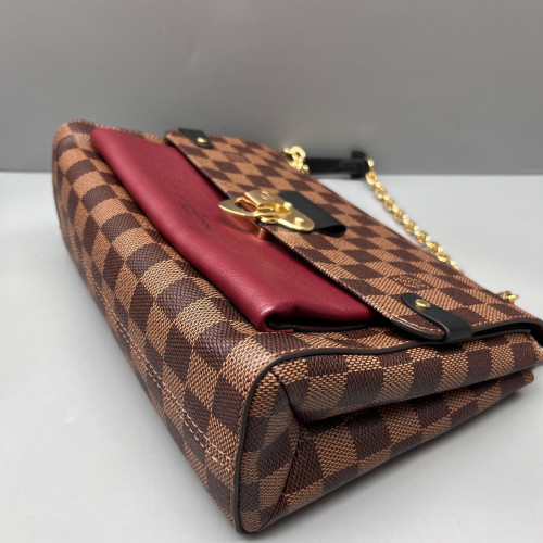 Louis Vuitton Vavin PM Damier Ebene Brown Burgundy
