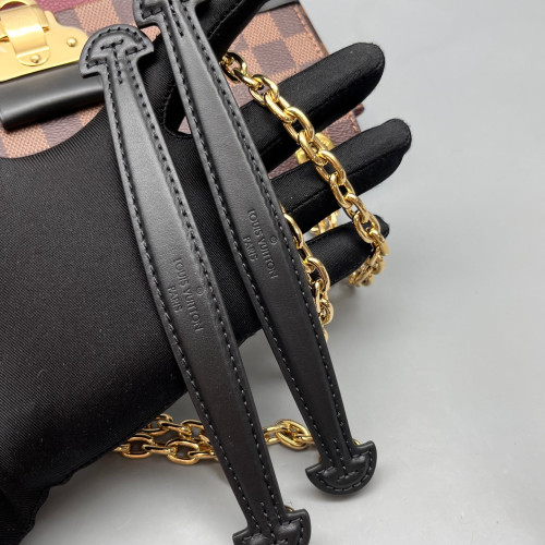 Louis Vuitton Vavin PM Damier Ebene Brown Burgundy