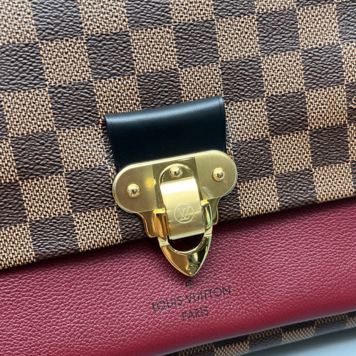 Louis Vuitton Vavin PM Damier Ebene Brown Burgundy