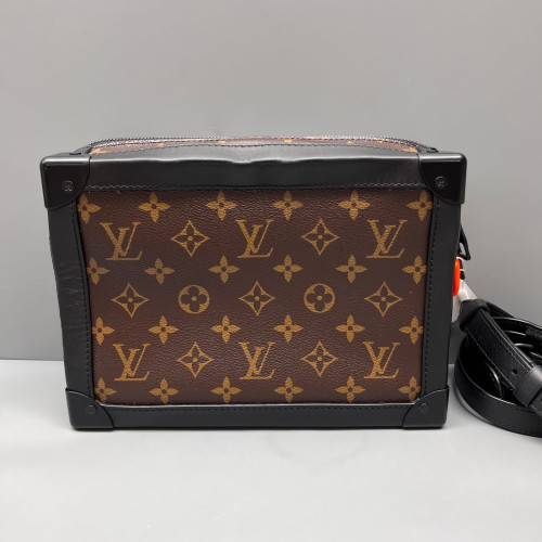 Louis Vuitton Petite Malle Soft Monogram Macassar Brown Black