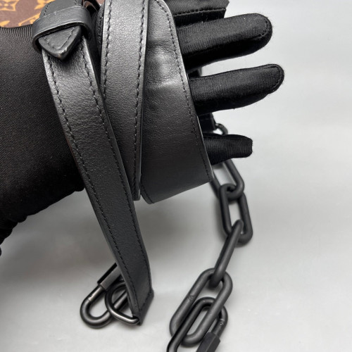 Louis Vuitton Petite Malle Soft Monogram Macassar Brown Black