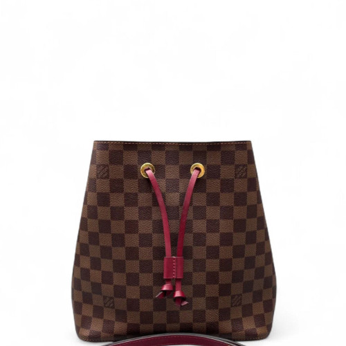 Louis Vuitton Neonoe MM Damier Ebene Brown Burgundy