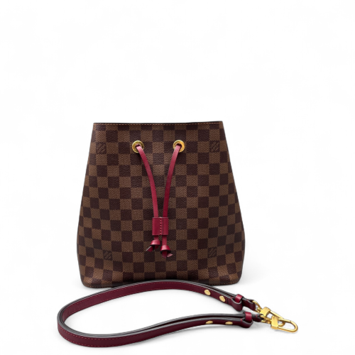 Louis Vuitton Neonoe MM Damier Ebene Brown Burgundy