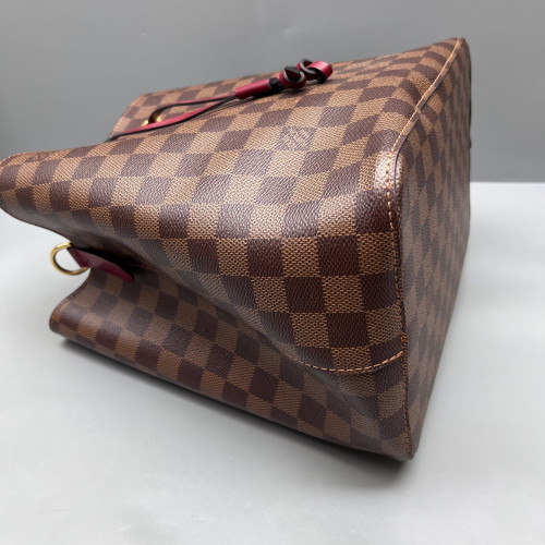 Louis Vuitton Neonoe MM Damier Ebene Brown Burgundy