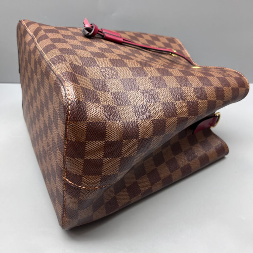 Louis Vuitton Neonoe MM Damier Ebene Brown Burgundy