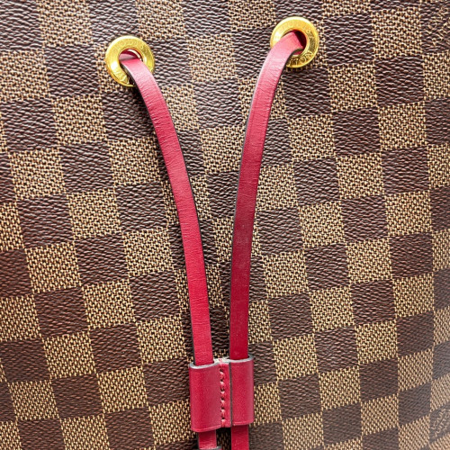 Louis Vuitton Neonoe MM Damier Ebene Brown Burgundy