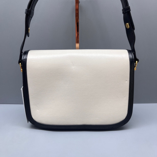 Gucci Small Horsebit 1955 Calfskin White Yellow Black Gucci Small Horsebit 1955 Calfskin White Yellow Black