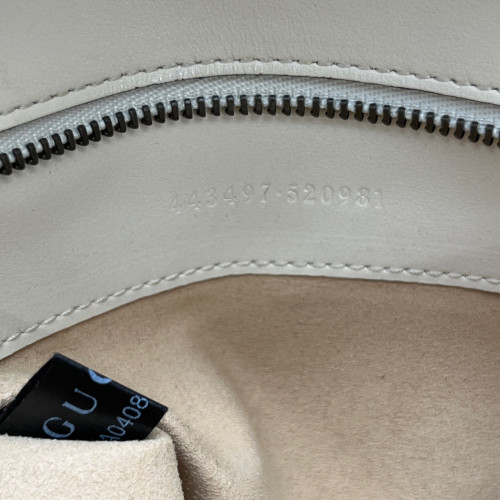 Gucci Chevron Small GG Marmont Calfskin White Gucci Chevron Small GG Marmont Calfskin White