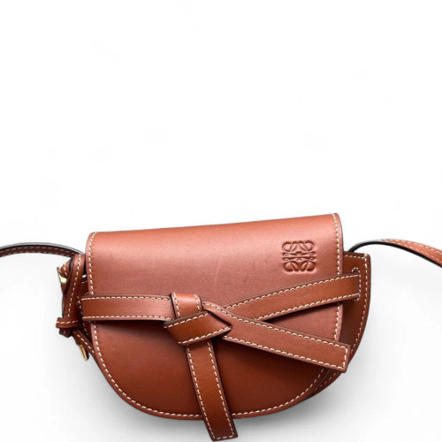 Loewe Mini Gate Smooth Calfskin Brown Loewe Mini Gate Smooth Calfskin Brown