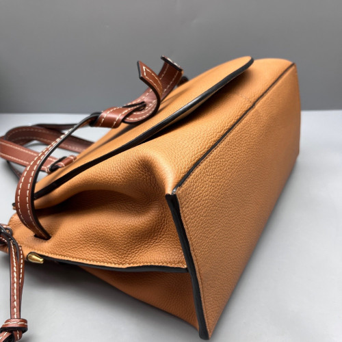 Loewe Tote Bag Grained Calfskin Calfskin Brown Loewe Tote Bag Grained Calfskin Calfskin Brown