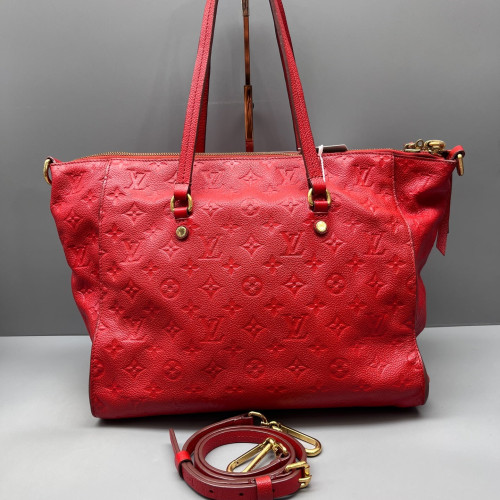 Louis Vuitton Lumineuse PM Empreinte Monogram Red Orange Louis Vuitton Lumineuse PM Empreinte Monogram Red Orange
