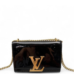 Louis Vuitton Shoulder Bag Vernis Black