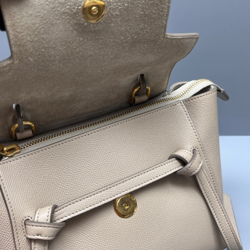 Celine Nano Belt Bag Grained Calfskin Grey