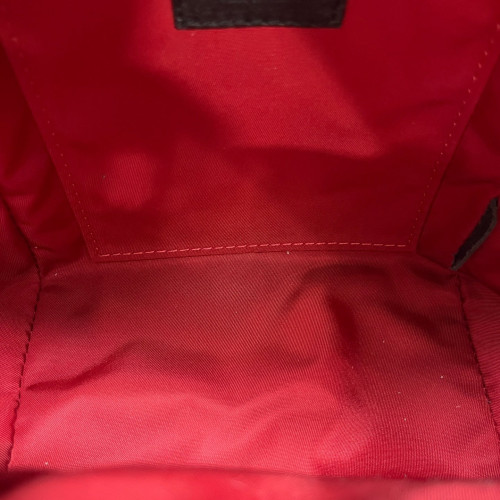 Louis Vuitton Palm Springs Backpack Mini Monogram Brown Black Red