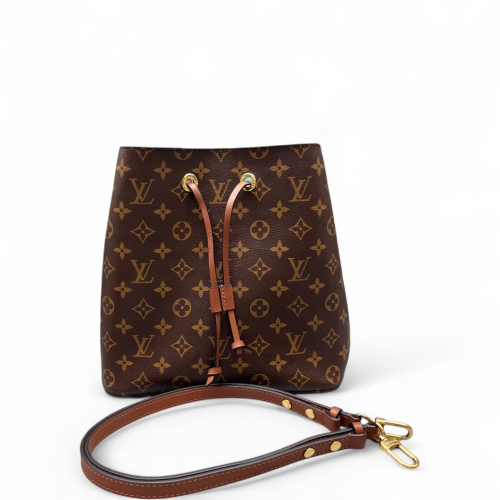 Louis Vuitton Neonoe MM Monogram Brown Tan Louis Vuitton Neonoe MM Monogram Brown Tan