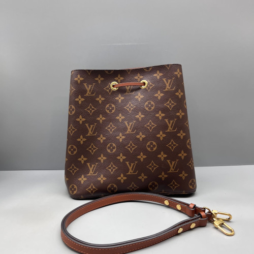 Louis Vuitton Neonoe MM Monogram Brown Tan Louis Vuitton Neonoe MM Monogram Brown Tan