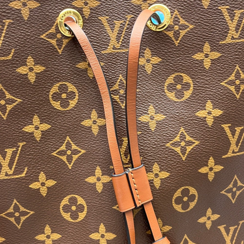 Louis Vuitton Neonoe MM Monogram Brown Tan Louis Vuitton Neonoe MM Monogram Brown Tan