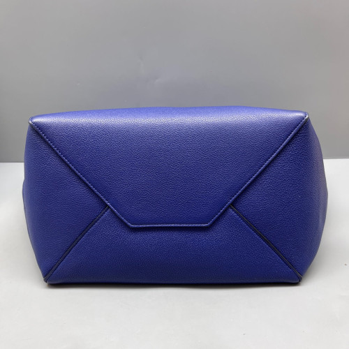 Celine Small Belt Cabas Phantom Tote Grained Calfskin Blue