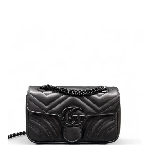 Gucci Small GG Marmont Calfskin Black Gucci Small GG Marmont Calfskin Black