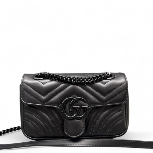 Gucci Small GG Marmont Calfskin Black Gucci Small GG Marmont Calfskin Black
